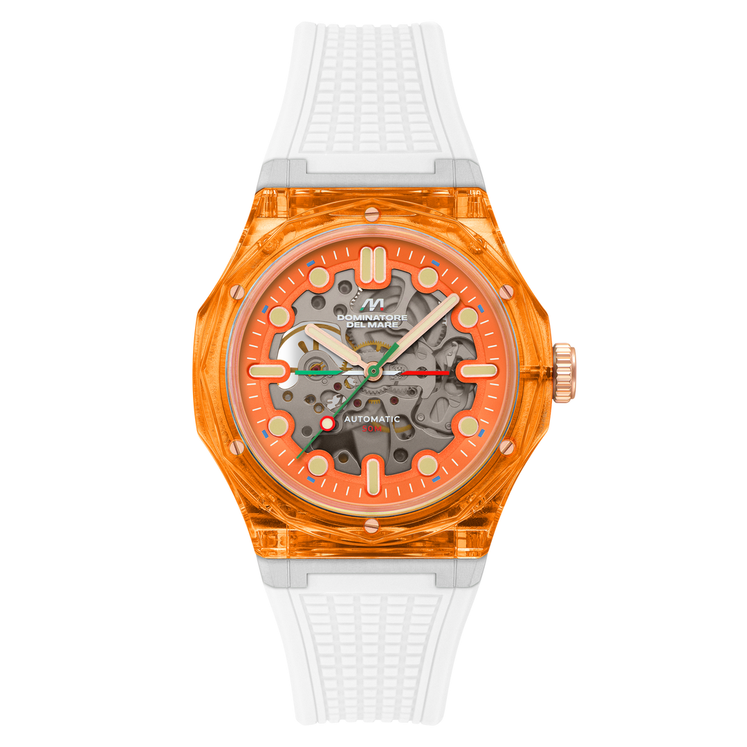 Ravello Automatic Orange / Silicone | Orange Dial