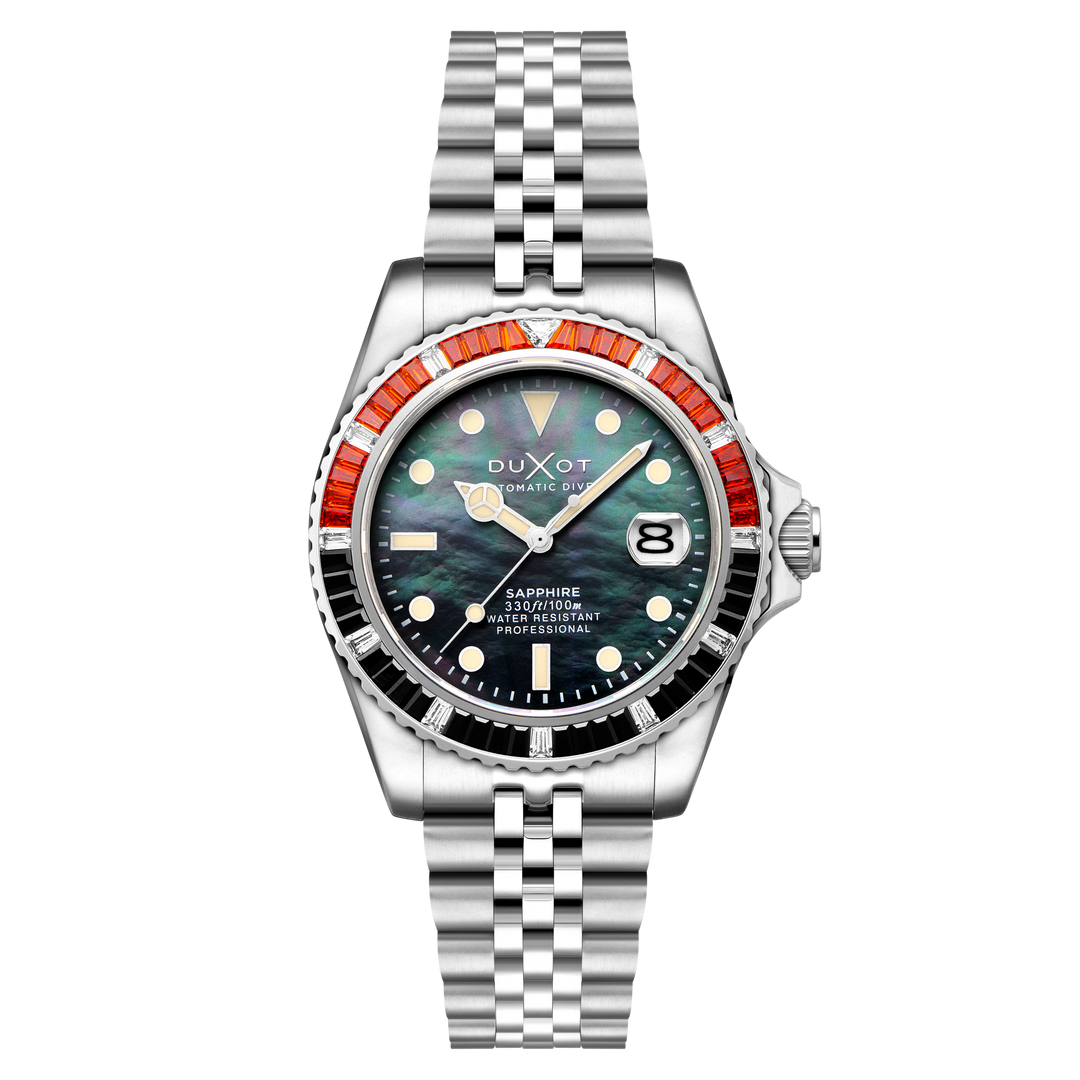 Atlantica 40 Rainbow Automatic Black / Stainless Steel | Black Dial