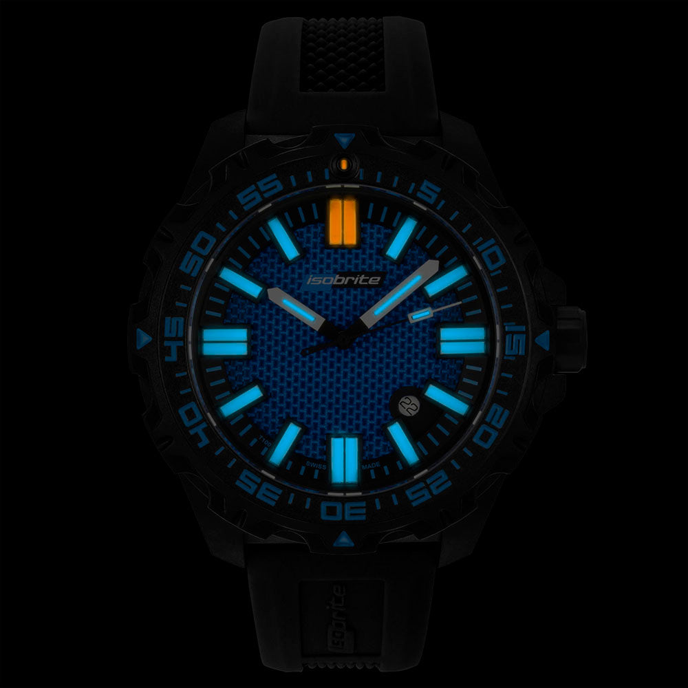 Afterburner Blue ISO4001 Ultra Bright T100 Tritium | Blue Dial