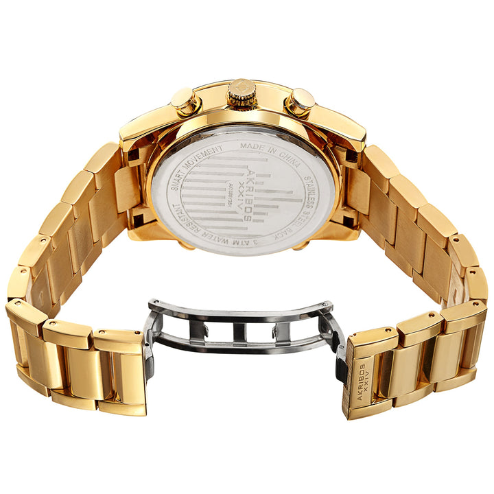 AK1095YGBK-Sport Gold/Stainless Steel | Black Dial