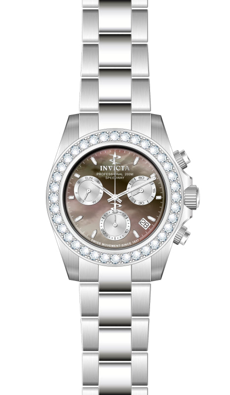 Elite Diamond Gray Mother-of-Pearl dial / Silver Stainless Steel Bracelet Gray M