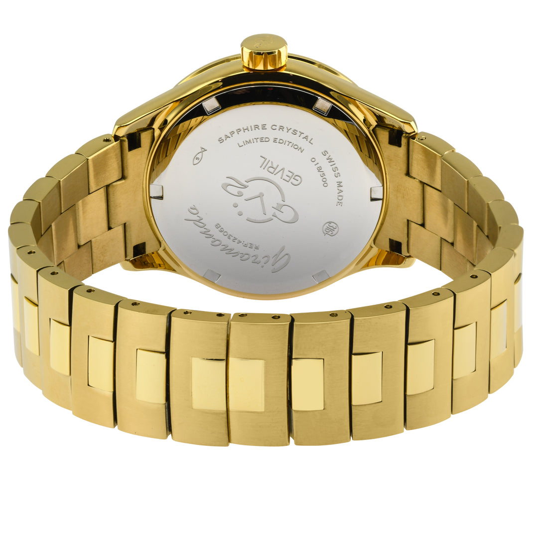 GV2 by Gevril Giromondo (GV2 by Gevril Swiss Made GMT bracelet Watch Gold tone)