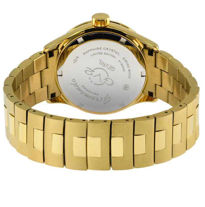 GV2 by Gevril Giromondo (GV2 by Gevril Swiss Made GMT bracelet Watch Gold tone)