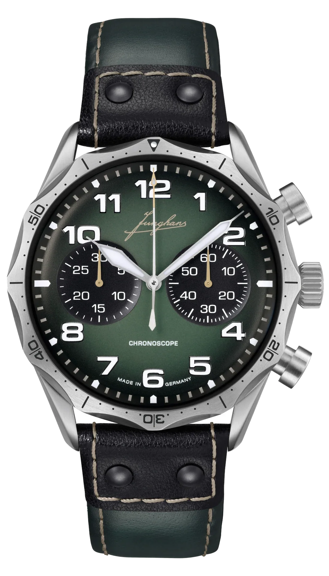 Pilot Chronoscope Dark Green Dial / Dark Green and Black Leather Strap Dark Gree