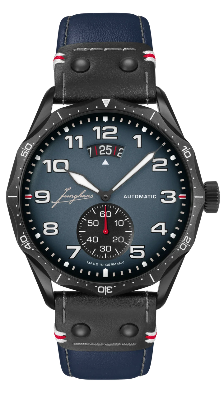 Pilot Automatic Navy Blue Navy Blue Dial / Blue and Black Riveted Leather Strap 