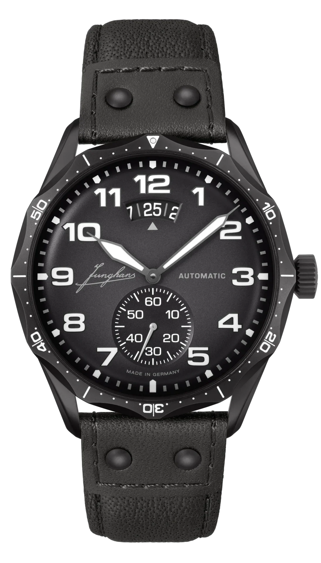 Pilot Automatic Dark Gray Dial / Black Riveted Leather Strap Dark Gray Dial