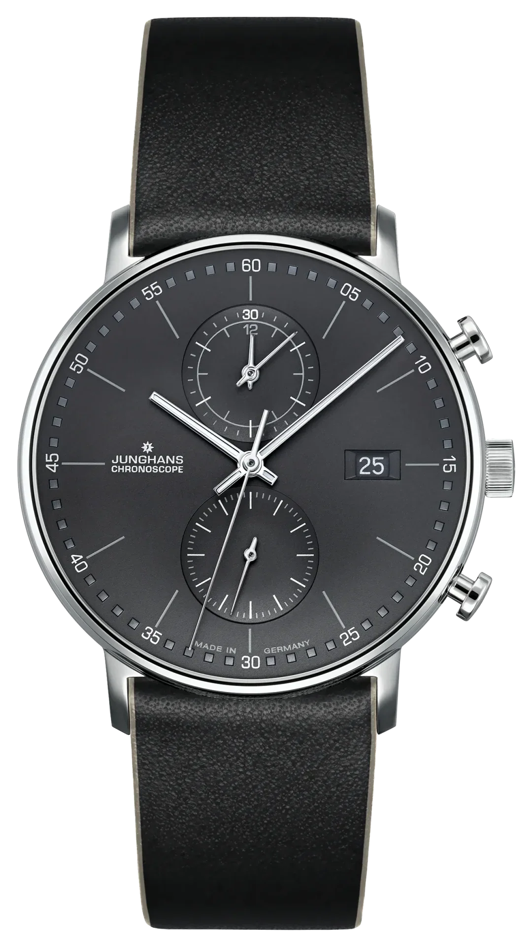 Form C Anthracite Dial / Black Leather Strap Anthracite Dial