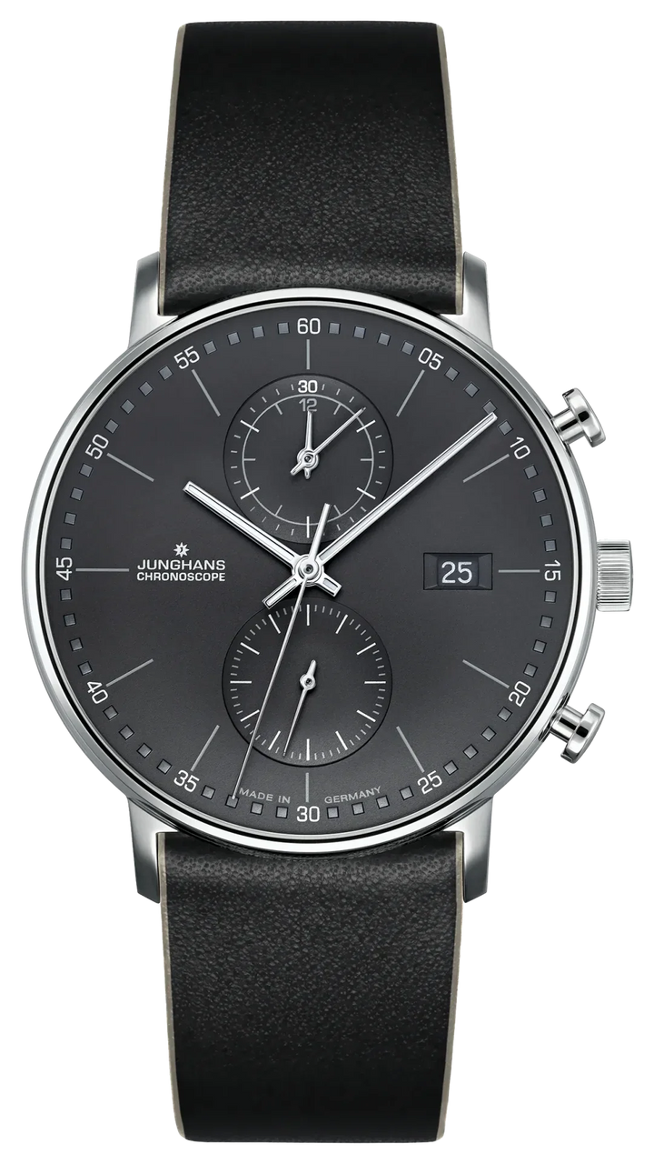 Form C Anthracite Dial / Black Leather Strap Anthracite Dial