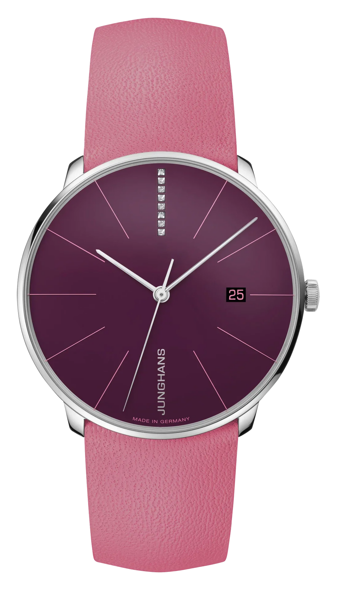 Meister Fein Automatic Blackberry Dial / Pink Leather Strap Blackberry Dial