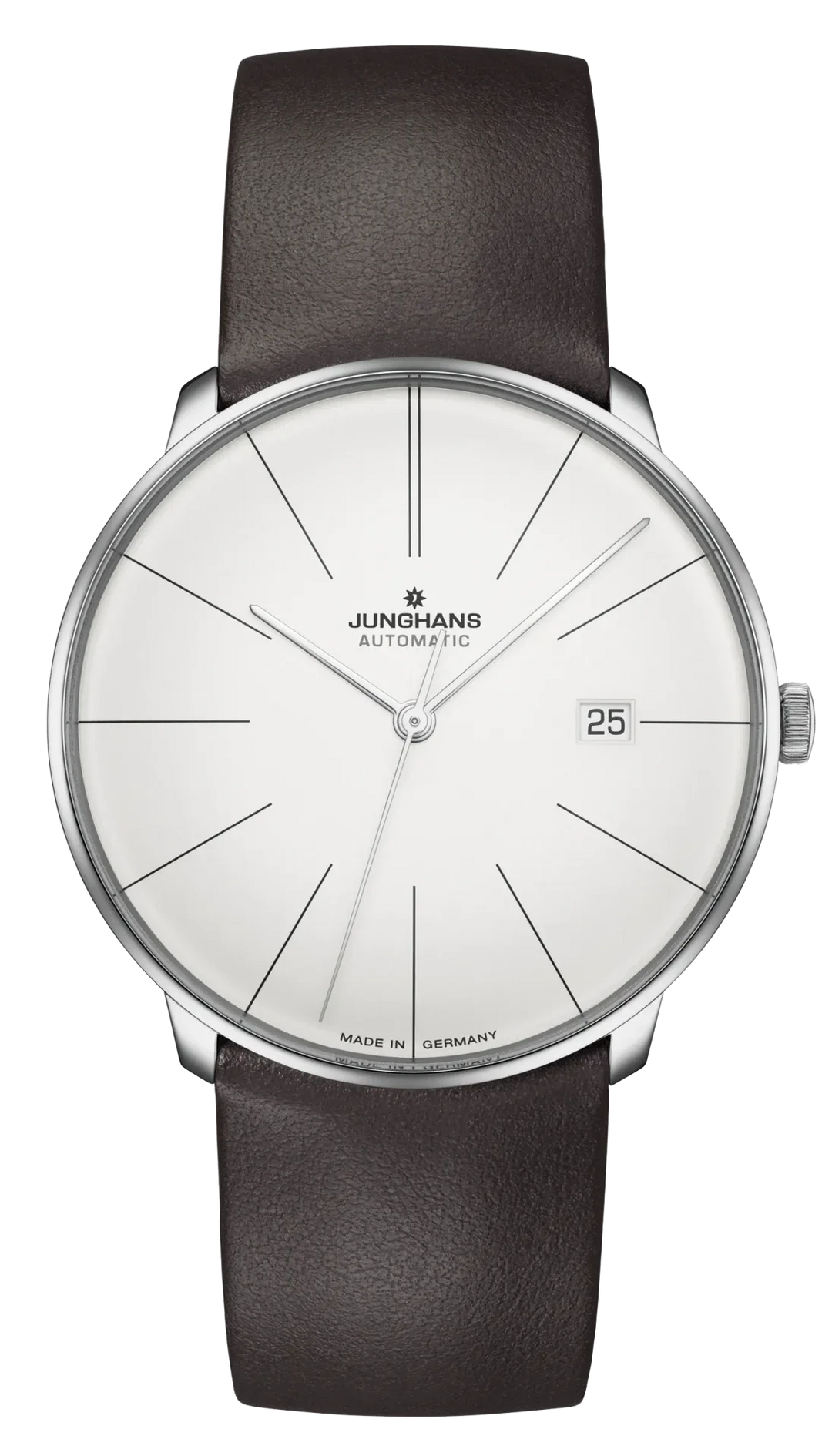 Meister Fein Automatic Silver Dial / Brown Leather Strap Silver Dial