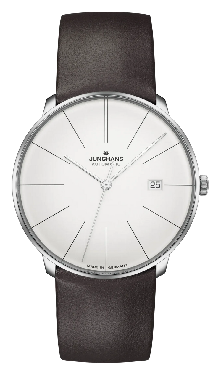 Meister Fein Automatic Silver Dial / Brown Leather Strap Silver Dial