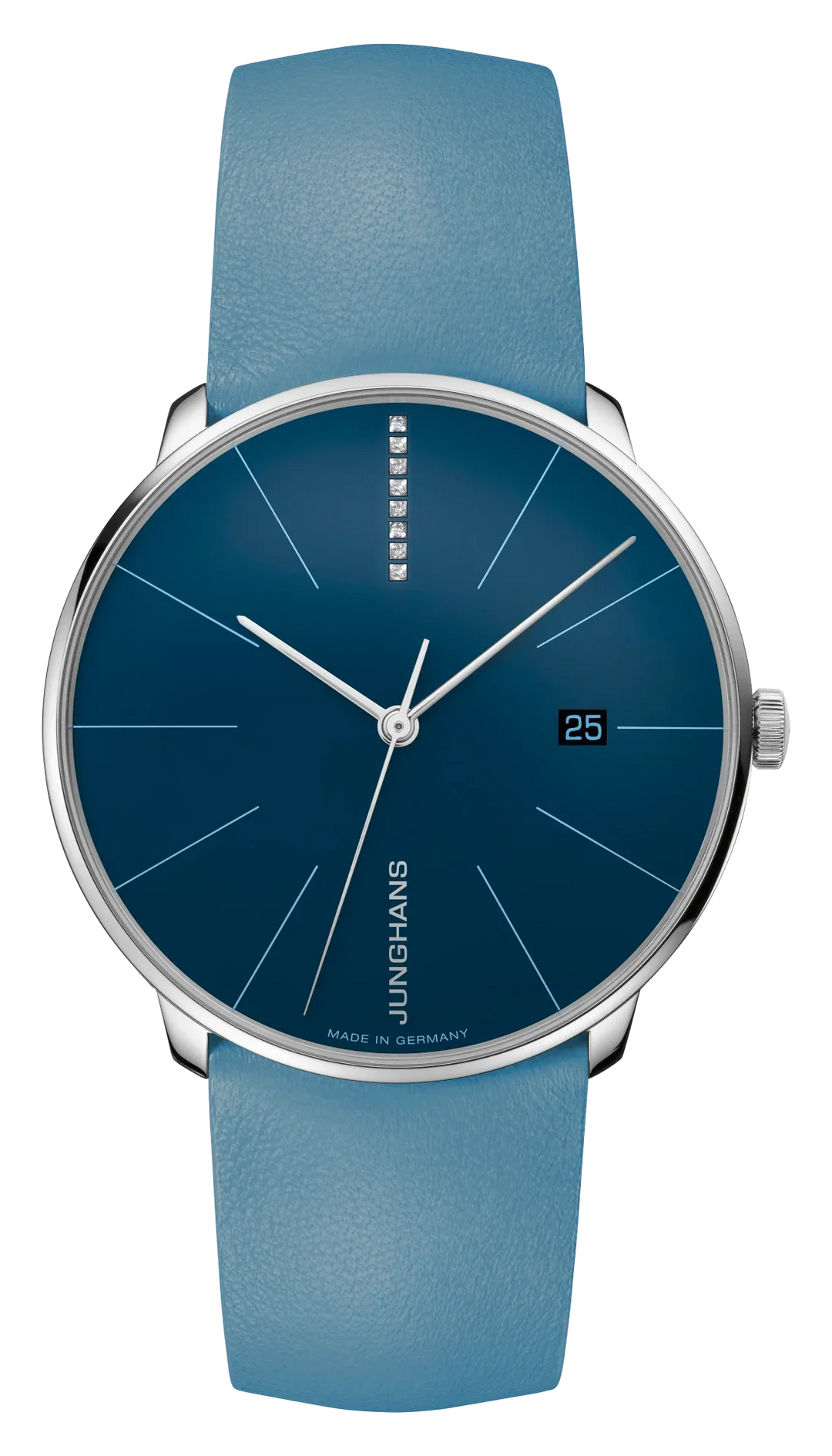 Meister Fein Automatic Arctic Blue Dial / Arctic Blue Leather Strap