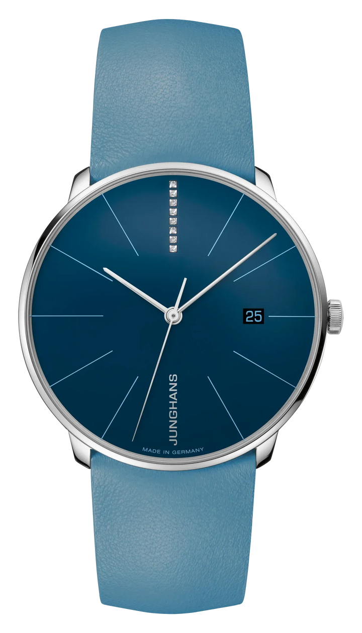Meister Fein Automatic Arctic Blue Dial / Arctic Blue Leather Strap