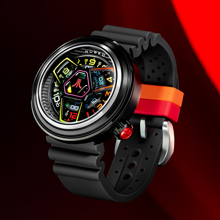 Ventana Automatic Atari Retro Gamer Limited Edition Black / Rubber Strap | Black
