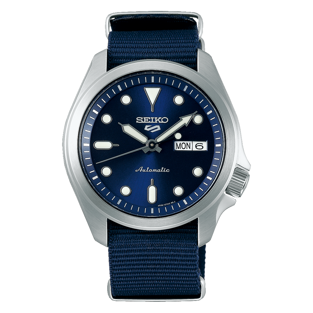 5 Sports SKX Series Blue Dial Blue Nylon Strap 40mm Blue Dial