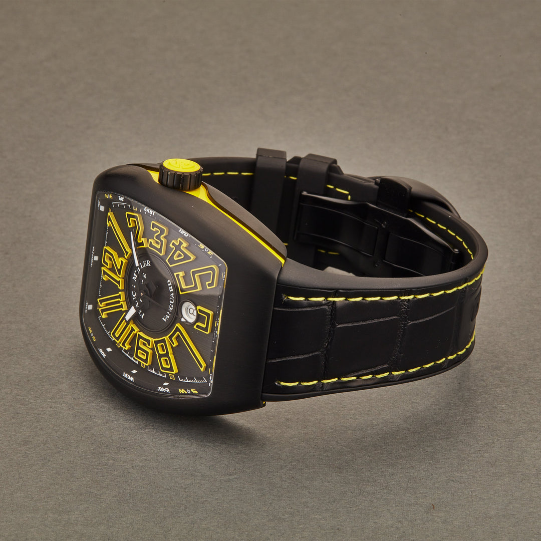 Vanguard 45SCBLKBLKYEL / Blk | Black Dial