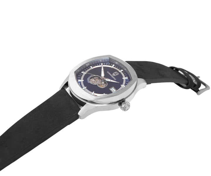 AEQUILUX SILVER TONE/BLUE -BLACK | Blue Dial
