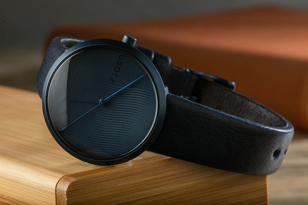 Laurens Blue / Leather | Blue Dial