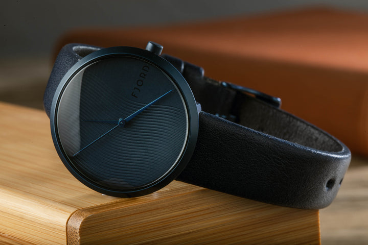 Laurens Blue / Leather | Blue Dial