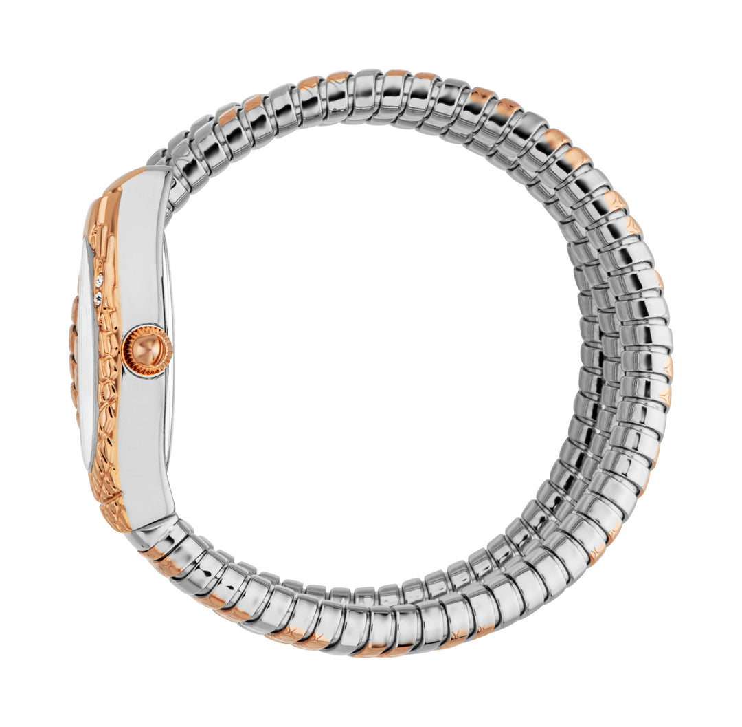 Snake 20mm / Silver / Silver and Rose Gold Silver Dial