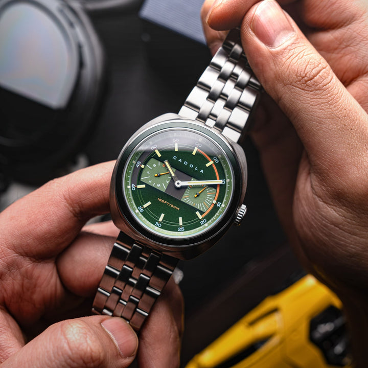 Giulia Calendar Green /Stainless Steel | Green Dial