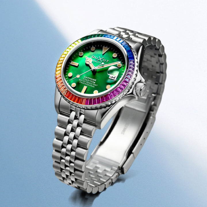 Atlantica 40 Rainbow Automatic Stainless Steel / Stainless Steel | Green Dial