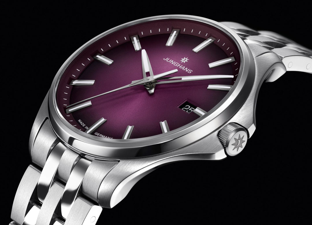 Meister S Quartz 35 Blackberry Dial / Stainless Steel Bracelet Blackberry Dial