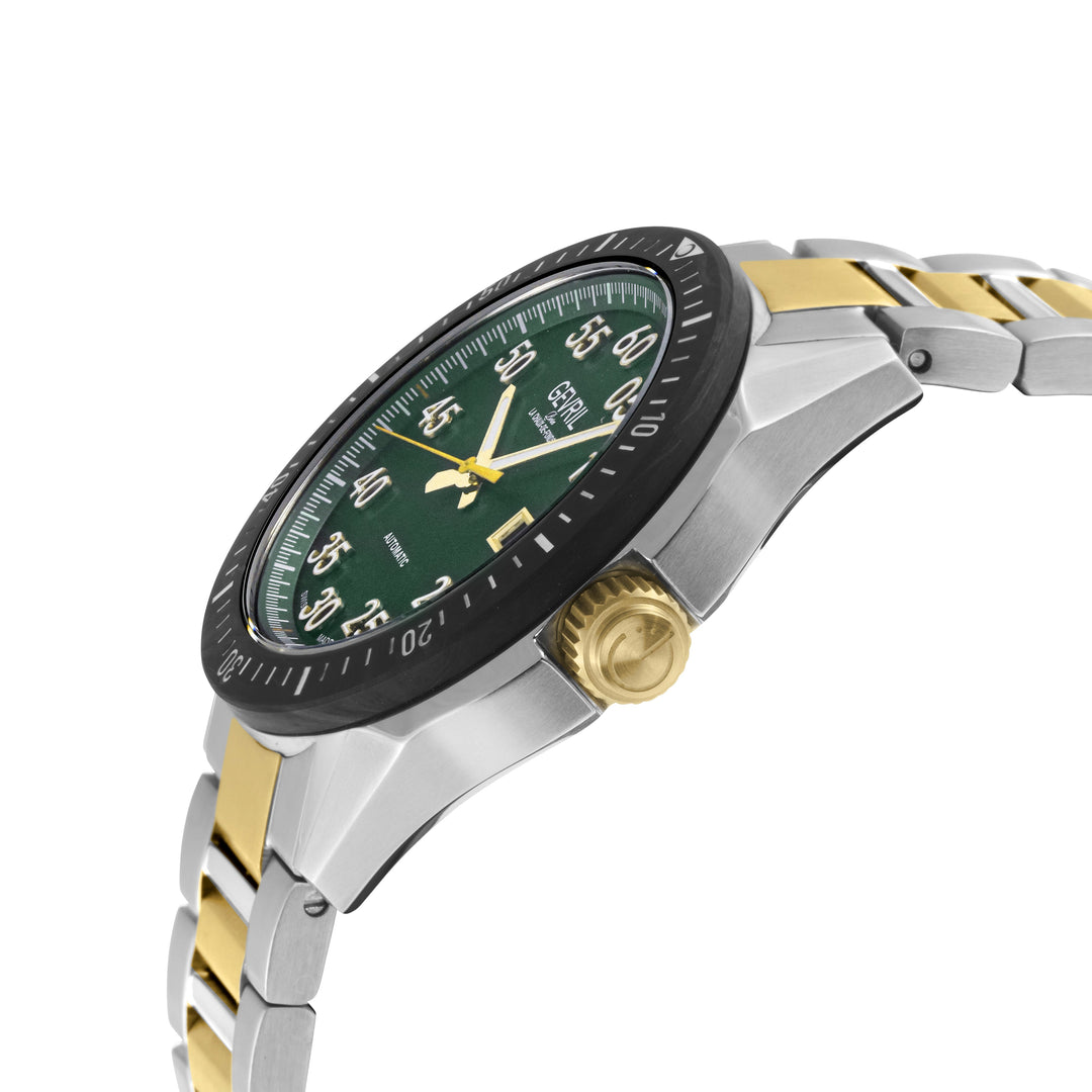 Ascari Swiss made Automatic Sellita SW200 forged carbon bezel  Black Two-tone | 
