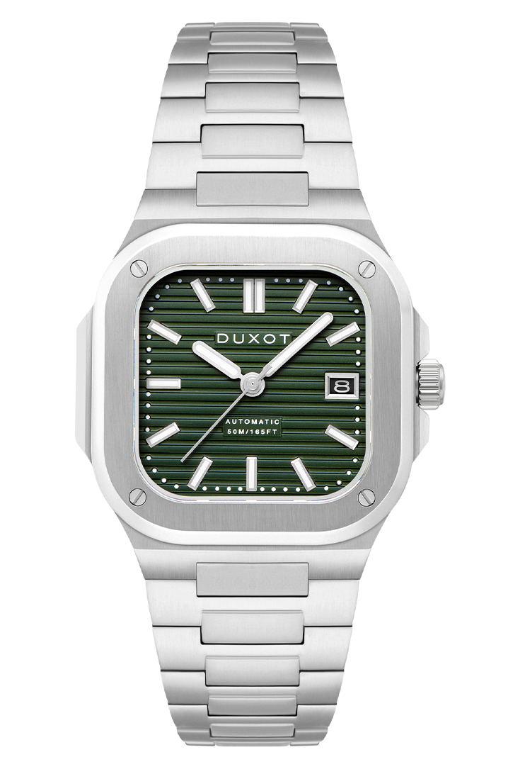 Quadrata Automatic Green / Stainless Steel | Green Dial