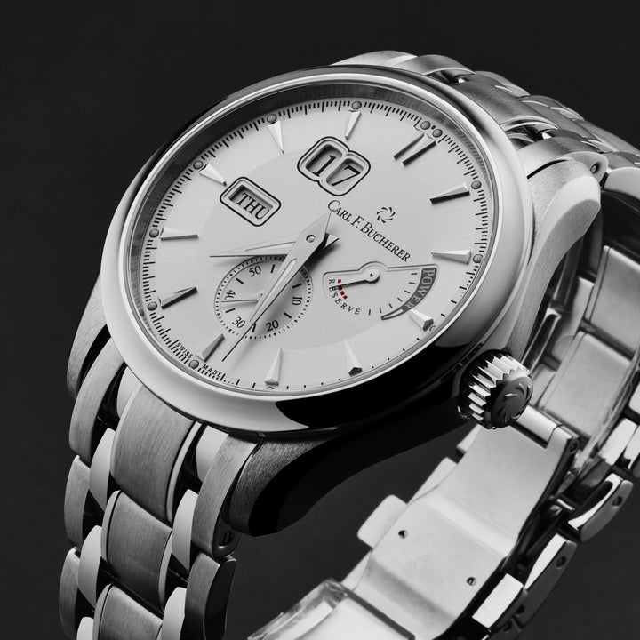 Manero Silver / Stainless Steel Silver Dial