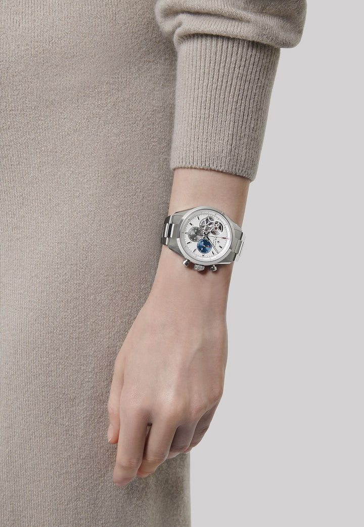 CHRONOMASTER OPEN 39.5MM Steel Bracelet Silver Dial