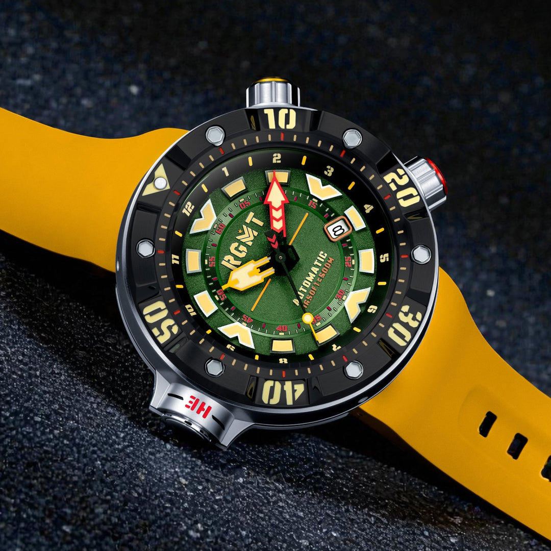 Depth Charge Automatic Green  / Silicone | Green Dial