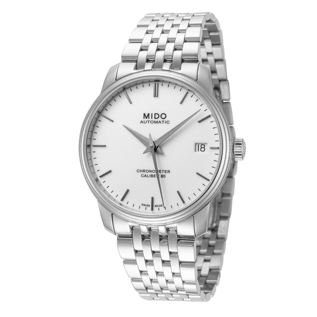Baroncelli III 34mm / White / Silver | White Dial