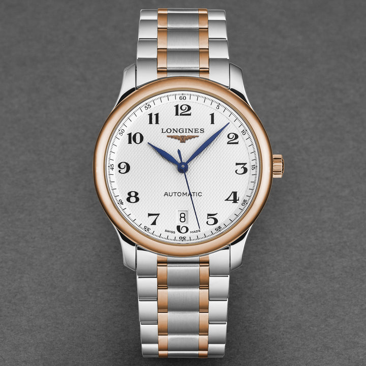 Master Collection Silver with barleycorn texture / Stainless Steel & Rose Gold S