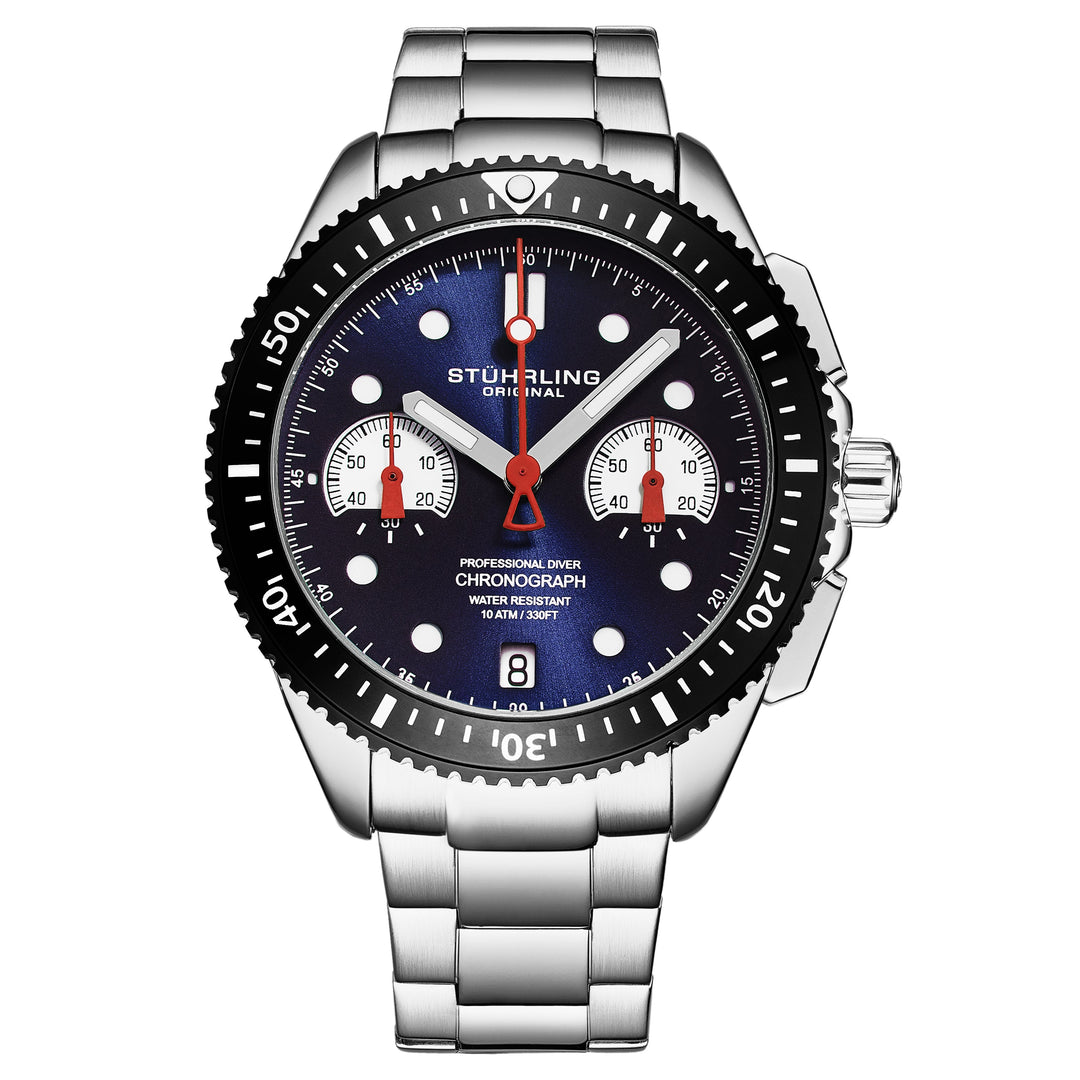 Monaco-4016.1 Silver/Stainless Steel | Blue Dial