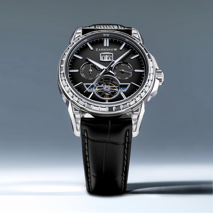 Nobility Nawab Grand Date Calendar Open Heart Automatic Limited Edition Black / 