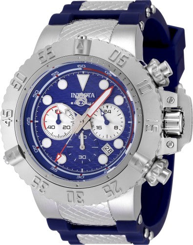 Subaqua 50mm / Blue / Silver and Blue | Blue Dial