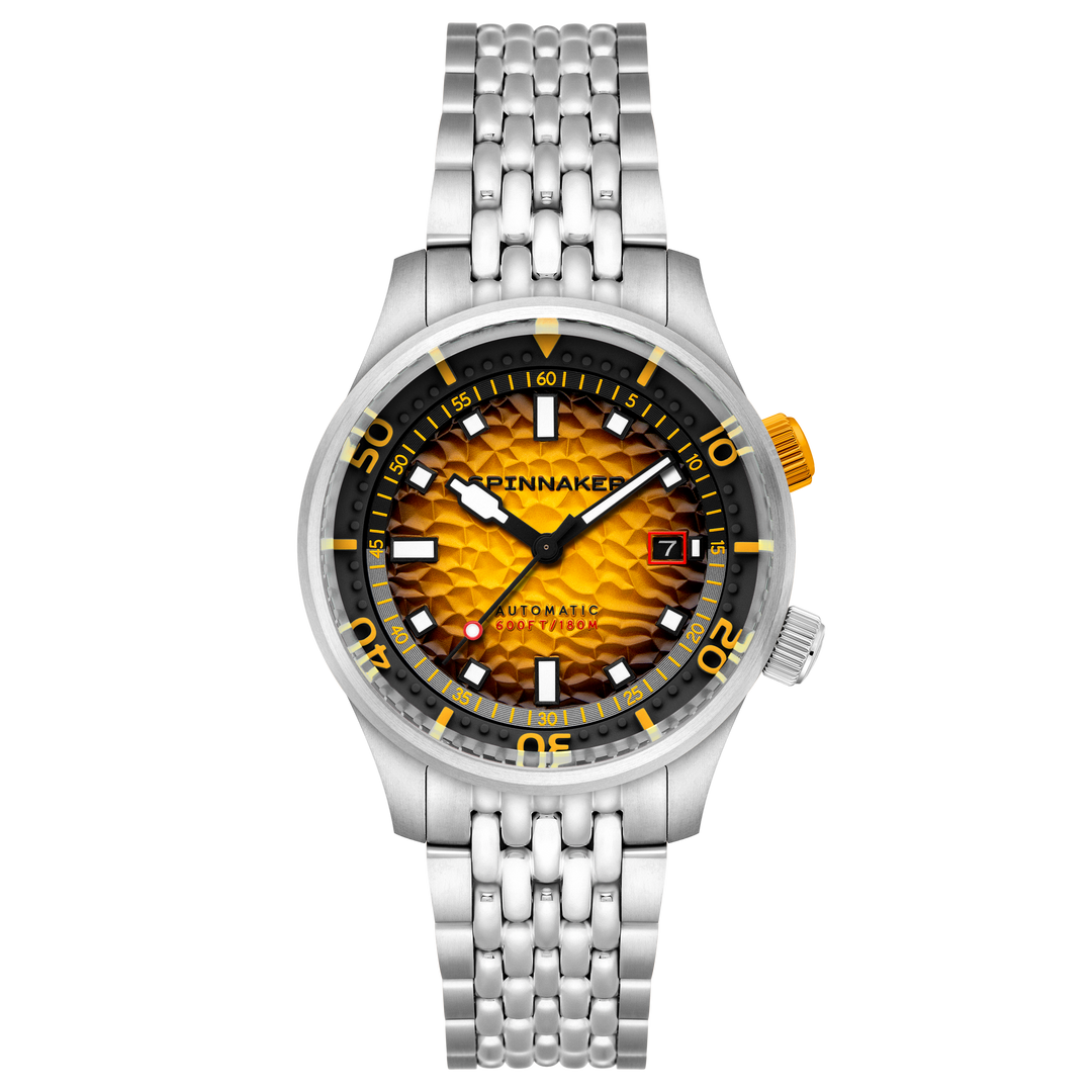 Spinnaker Bradner Automatic Yellow / Stainless Steel Yellow Dial