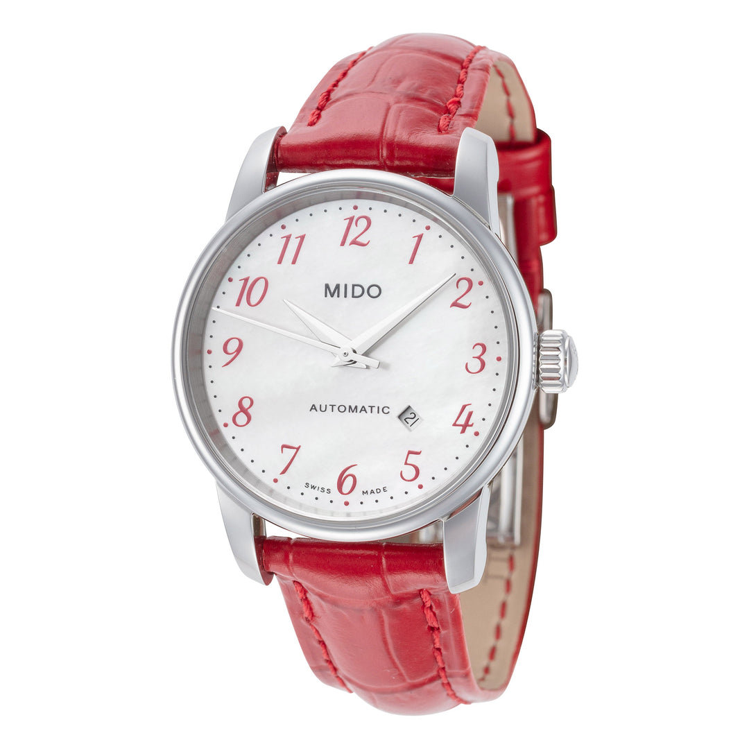 Baroncelli 29 mm / White / Red White Dial