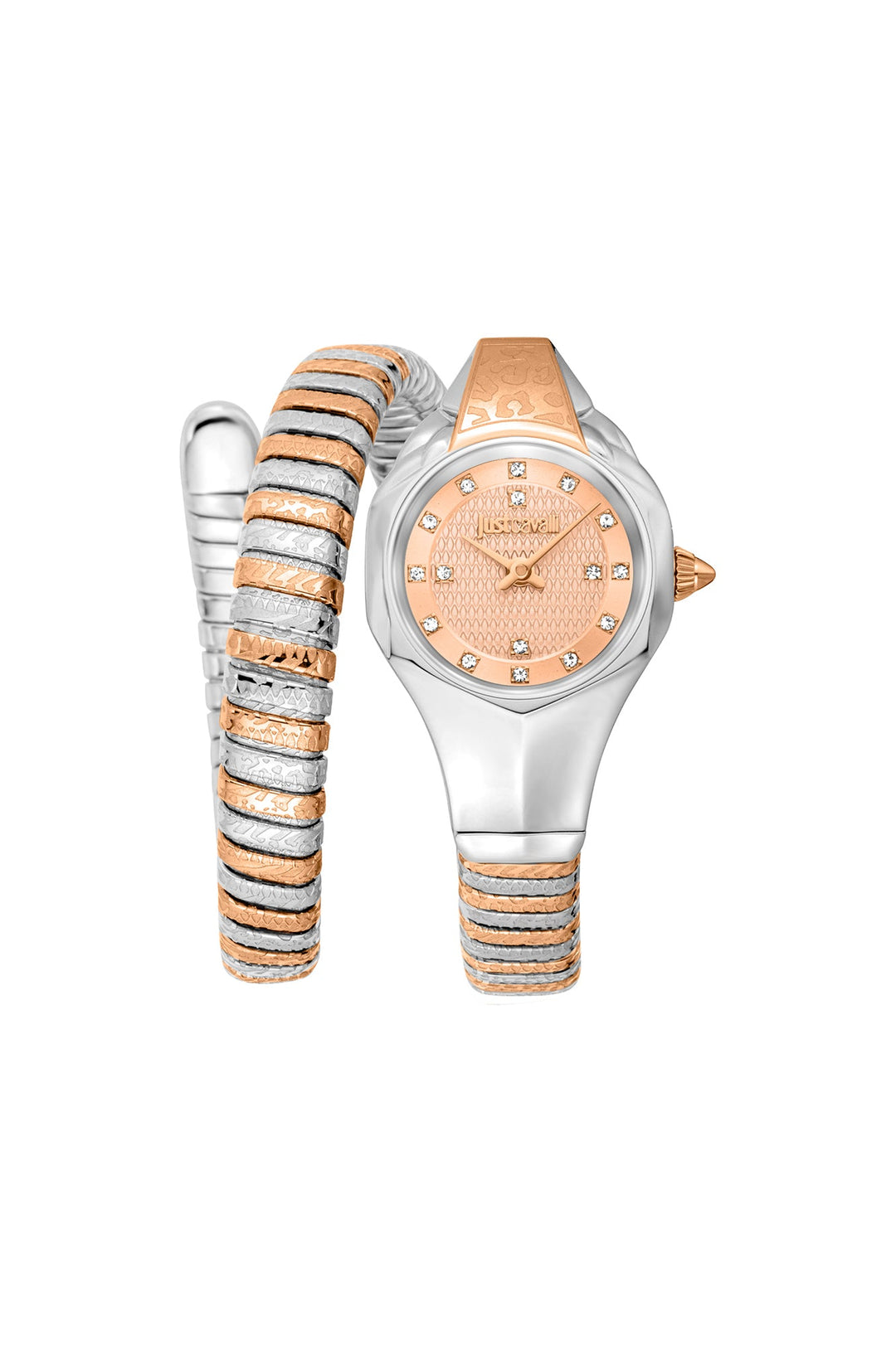Signature Snake 22mm / Rose Gold / Silver | Rose Gold Dial