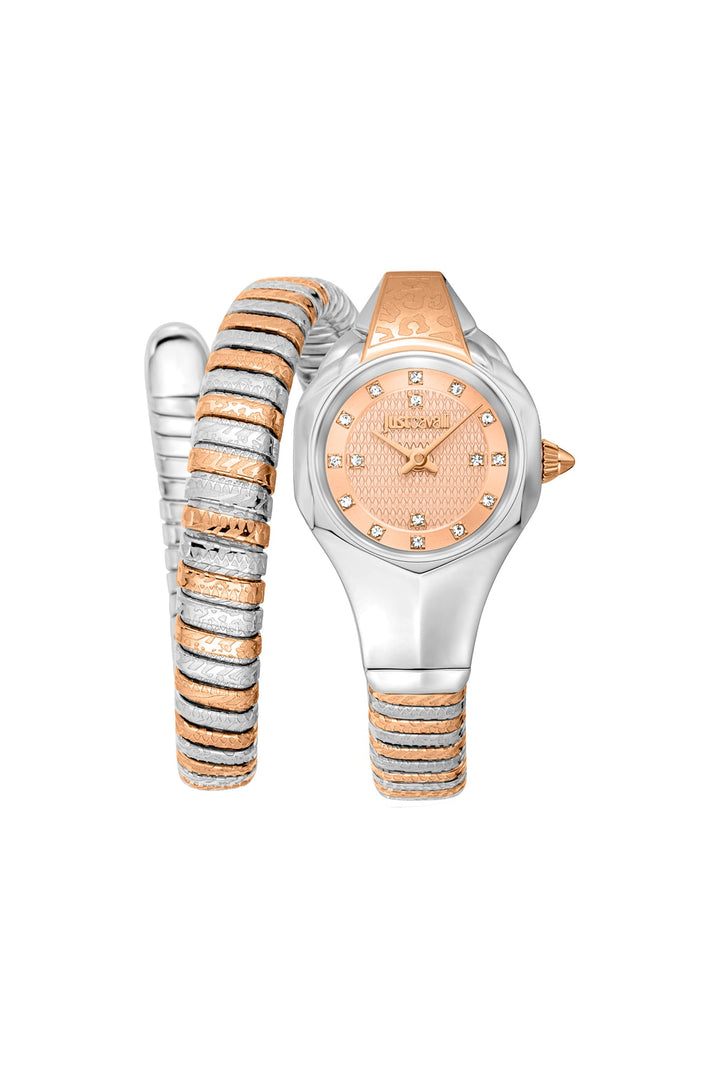 Signature Snake 22mm / Rose Gold / Silver | Rose Gold Dial