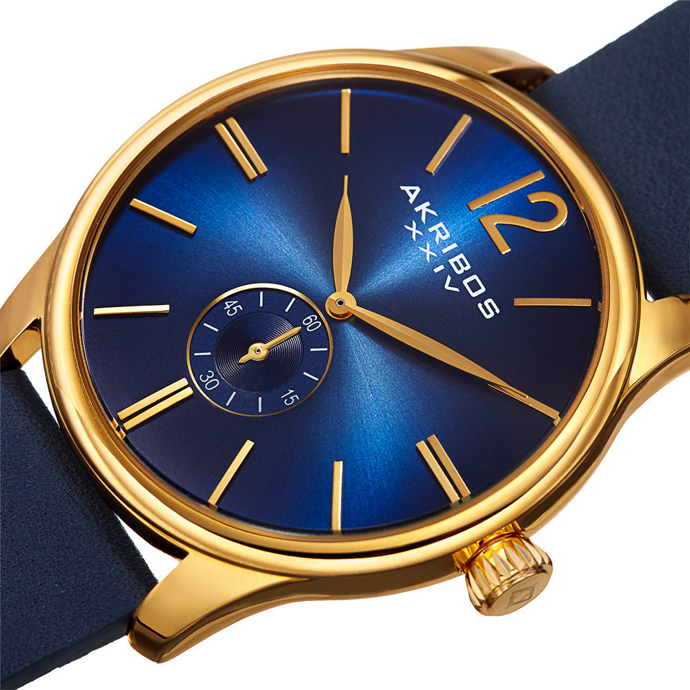 Classic Blue/Leather Blue/Gold | Blue Dial