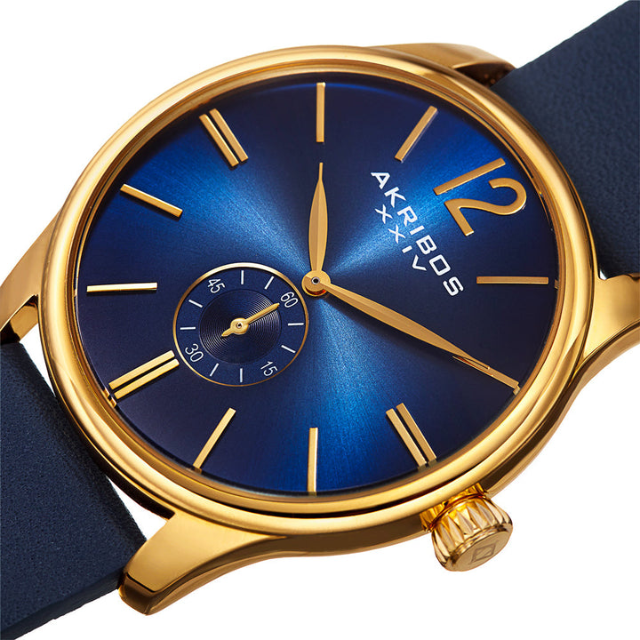 Classic Blue/Leather Blue/Gold | Blue Dial