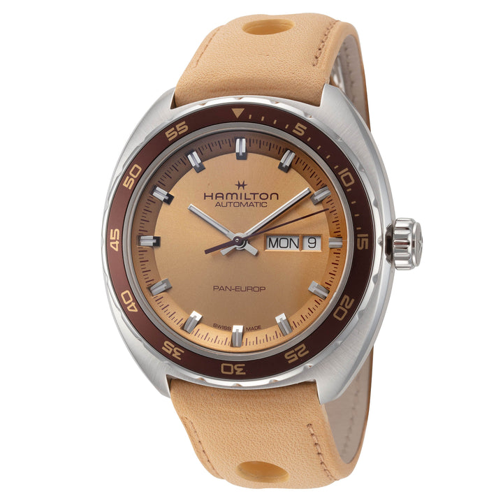 American Classic Beige dial / Beige Leather Strap Beige Dial