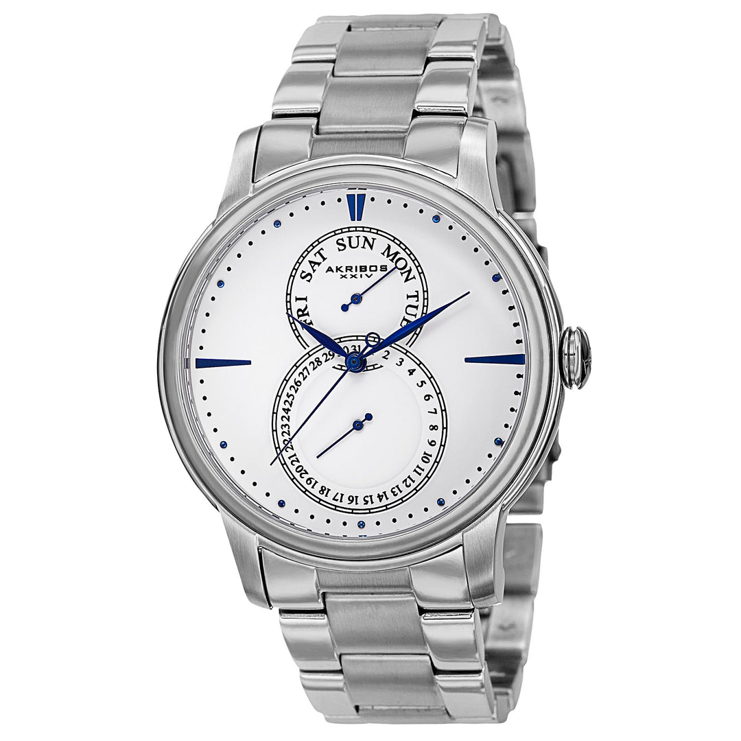 Multifunction Silver Tone/Stainless Steel/Stainless Steel | White Dial