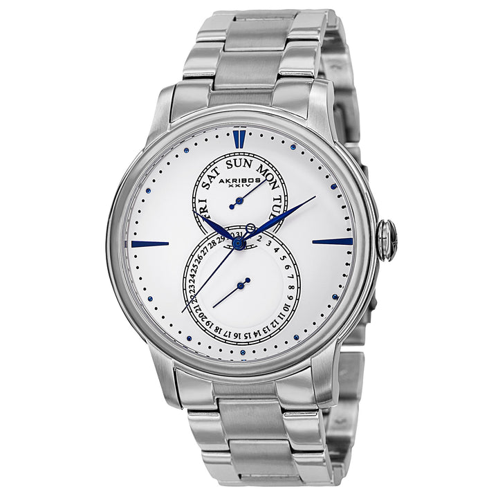 Multifunction Silver Tone/Stainless Steel/Stainless Steel | White Dial