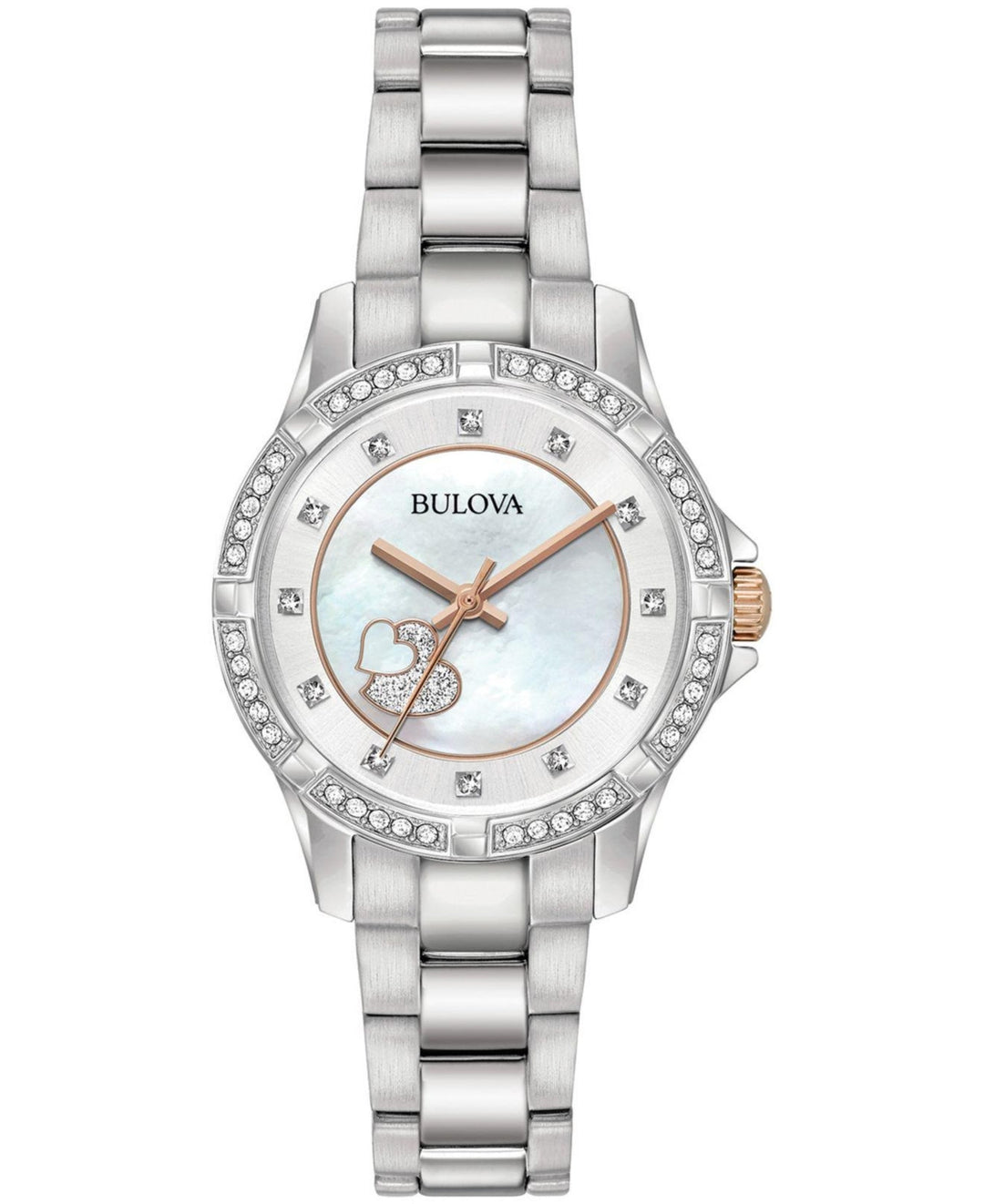 Crystal 30mm / Mother-of-Pearl / Silver Mother-Of-Pearl Dial