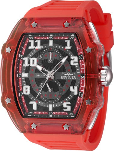 Racing 48.5mm / Black / Red | Black Dial