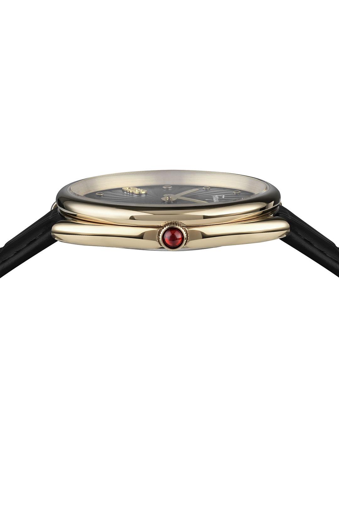 Cuir 34mm / Black / Black Black Dial