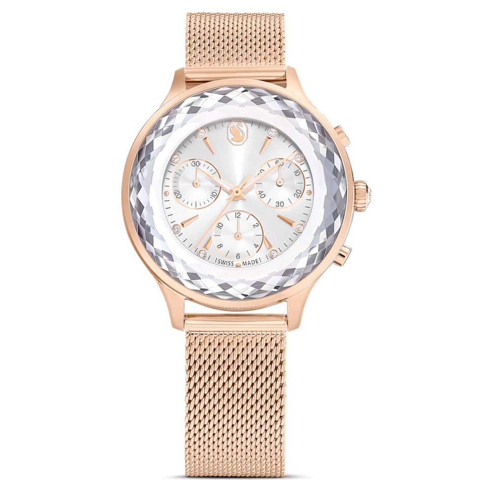 Nova 37mm / Silver / Rose Gold Silver Dial